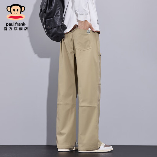 Big Mouth Monkey (Paul Frank) Native An Yesk Veste de bataille Trendy Brand Working Pants Men's Automne Loose Sports Pantalon Pantalon Pantalon polyvalent Men Pantalon long Pantalon 9885H Khaki [Authentique officiel] M [suggéré 85-100jin [Jin est égal à 0,5 kg]]]