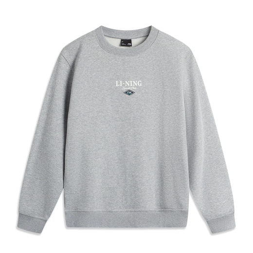 
Li Ning 2024 winter sports trend series men's plus velvet warm pullover classic versatile sweatshirt AWDU679 deep navy AWDU679-4 M