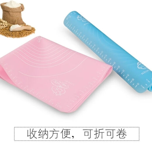 幻视揉面垫 硅胶揉面垫铂金硅胶揉面垫不粘面SN6169 绿 50*40附切面刀加擀面杖