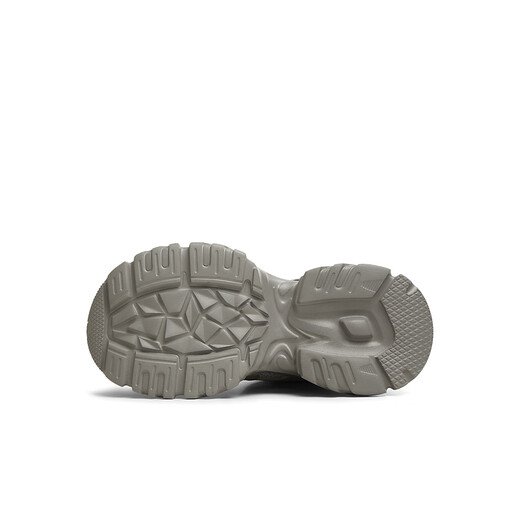 Tianmeiyi papa chaussures à lacets sports polyvalents épaisses épaisses hautes chaussures décontractées pour femmes printemps et automne CJ841dd4 gris 37