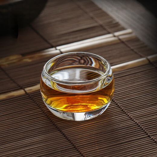 Herren -Tee -Trinken Master Tasse Kristall Tee Tasse Japanische Hand Presse Tasse Wasabi Tasse Pu'er Tea Tasse Transparente Glasschale 6180 Geely Cup 35 ml 200 ml