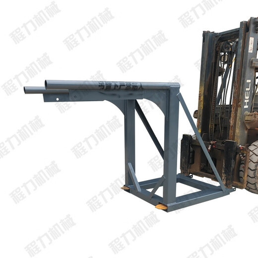 Forklift heightening lifting arm loading and unloading ton bag glass forklift heightening modified ton bag rack 2 tons total length 2.5 meters high 1.2 meters