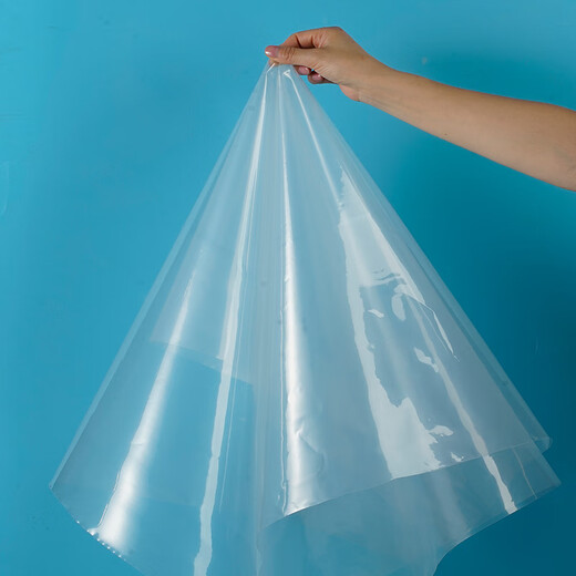 Left card thickened transparent plastic cloth film greenhouse plastic film waterproof rainproof cloth dust-proof window decoration insulation plastic paper 30S thickened version 2 meters wide 2 meters long