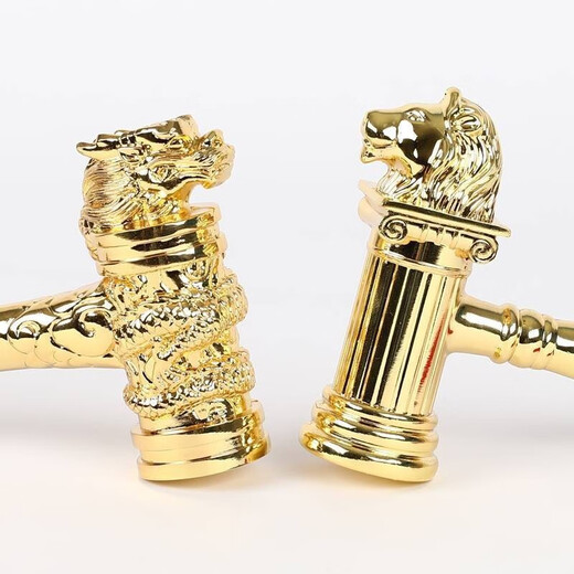 Bipule commencement hammer commencement ceremony golden hammer decoration company quality hammer metal solid faucet hammer custom hammer golden faucet hammer + base free engraving