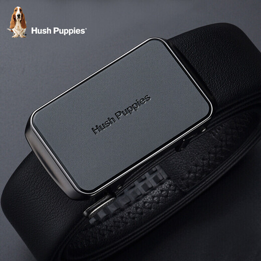 Hush Puppies Cinturón para hombres Cinturón de cuero genuino Hebilla automática Negocio Corquel Birt Box Regalo Regalo de cumpleaños para novio