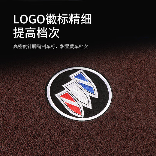 适用于别克gl8中排羊绒脚垫ES653T地毯胖头鱼25s改装饰陆尊艾维亚内饰后备箱 GL8蓝尾箱垫