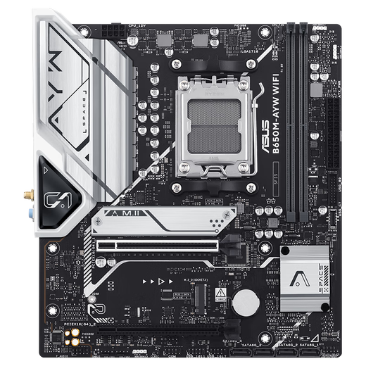 ASUS B650M-AYW WIFI motherboard supports DDR5 CPU 7700X/7600X/7500F (AMD B650/socket AM5)