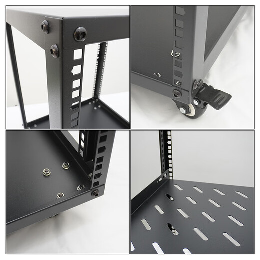 Open cabinet 22U32U simple microphone switch cabinet open 19-inch home cabinet audio rack hifi rack 22U cabinet/send tray (black) 2x2x2cm