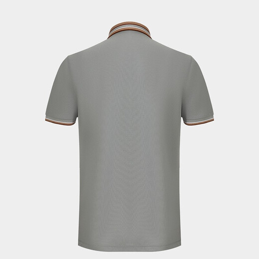 MAYLYARD/MAYA Camiseta de manga corta Lapa de la solapa Casual Summer Waffle 686 Gray S/46