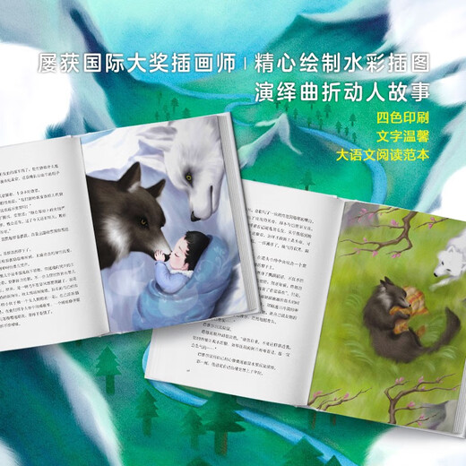 少年狼（全4册）一只小狼的大草原冒险记儿童励志成长寓言小说朱永新周国平王芳科教频道**7-寒假阅读寒假课外书课外寒假自主阅读假期读物省钱卡137**866安波舜北京十月文艺出版社