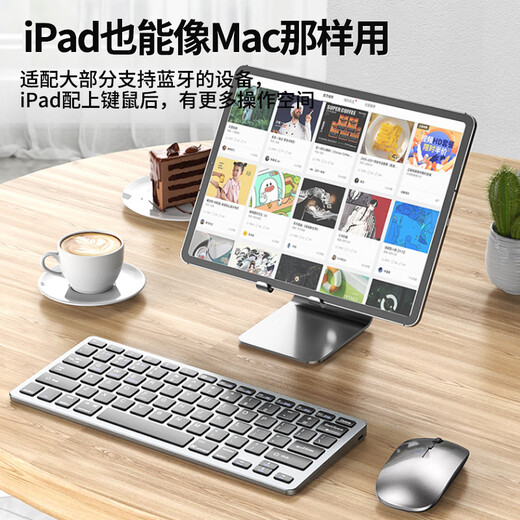 Steak Mac Apple Computer Wireless Mouse and Keyboard Set Office Laptop Wireless Bluetooth Keyboard MacBook Pro Accessories iPad Portable Universal Computer