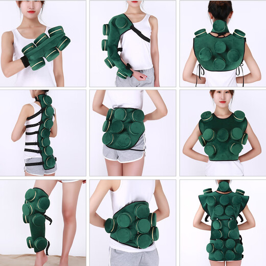 Moxibustion box household portable portable filter bag warming moxibustion device six to twenty-one combination portable moxibustion heating bag cloth cover arm six-link copper box containing moxibustion red