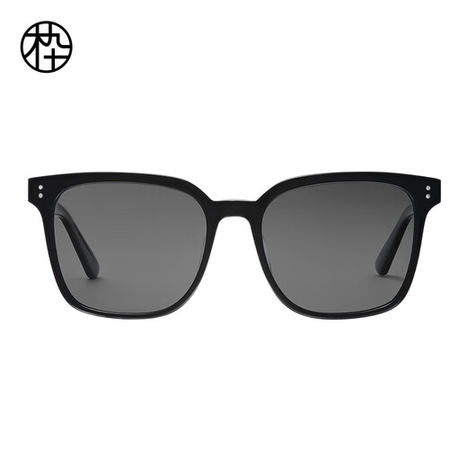 Madera Noventa gafas de sol Board Board Marco cuadrado Gafas de sol Sun Protección solar para hombres Gafas de sol de mujeres que muestran cara pequeña MJ101SK724 BKC1 Obsidiana Negro [Polarizado]