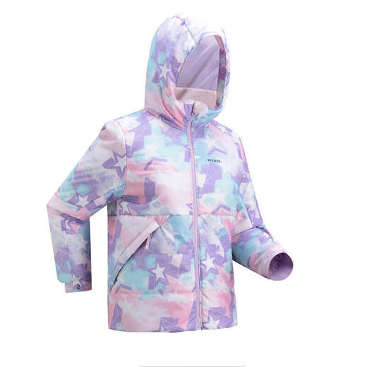 Kinder -Skiganzüge für winterfeste und warme Jungen und Mädchen Baumwollmäntel und Baumwollkleidung Kinderkleidung Sport Kidk Purple 125