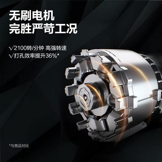 山头林村WOX无刷锂电钻小型充电式手电钻大功率电动具 WU182+3884.0双电+快充