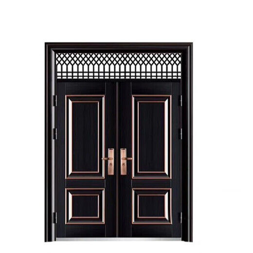 Qinkai anti-theft door transom door swinging door steel door outdoor door entry door standard engineering door double door double door without transom 1800*860 opening direction remarks