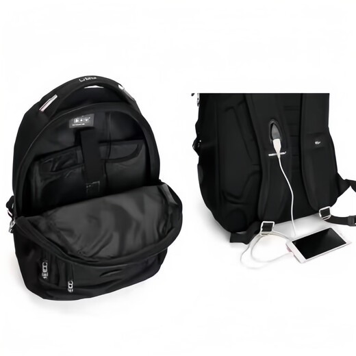 SUISSEWIN Swiss backpack saber business commuting large capacity water-proof computer backpack fashion student internet celebrity bag black 9923 classic model