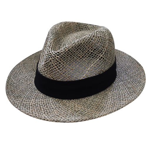TOCHINO Gran tamaño, el sombrero de jazz de verano de gran tamaño, el sombrero de jazz de verano, el sombrero de la mano del sombrero solar de los hombres, la protección del sol, la imagen del sol, la imagen del color de la sal natural, la hierba de sal natural L (58.5-62 cm) también equipado con cuerda a prueba de viento