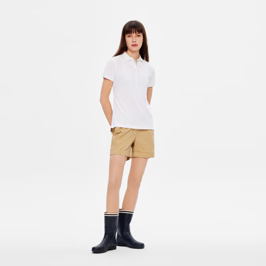 AIGLE AIGAO Spring and Summer Eaglefem S23 DFT FEMM'S DFT RAPIDE SEC SEC WICKING ET WICKING POLO EXTÉRIEUR SUPER BRIGHT BLANC AR653 36 (160 / 84A)