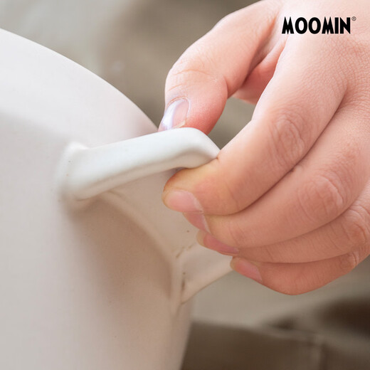 Moomin soup pot, retro medical stone particle ceramic stew casserole, large capacity, resistant to sudden cooling and sudden heating, for cooking soup and stew, dark sky blue 4.3L, resistant to sudden cooling and sudden heating, made in China