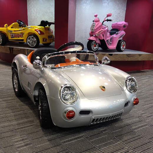 Haoerjia children's toy car can sit on four-wheeled electric car for men and women first birthday gift for children baby remote control car special edition paint burgundy