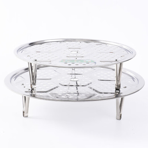 Enshousu stainless steel steaming sheet, steaming plate, steaming rack, steamer, steamer sheet, steamed bun pad, wok compartment, steaming grid, steamer, steaming grate, extra thick stainless steel grate rack 5cm