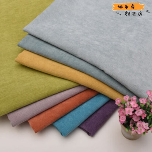 Xuhexiang thickened plain velvet sofa material solid color corduroy fabric tablecloth pillow soft bag hard bag background velvet material 681-1 meters white