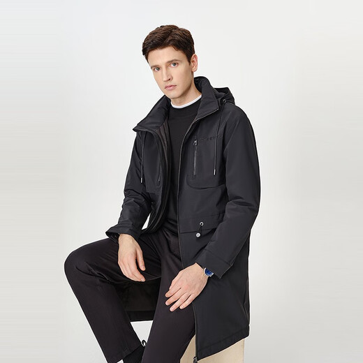 Thumb Bai Xiaoyu Airgel Cold Resistant Jacket Men's Autumn and Winter Space Suit Hydrophobic Windbreaker Men's Coat Mid-Length Navy 3XL