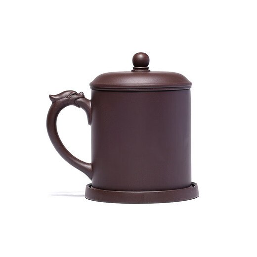 Centennial Liyong Yixing purple sand cover cup pure handmade original mineral purple mud dragon ball compartment cup tea water separation cup office tea cup