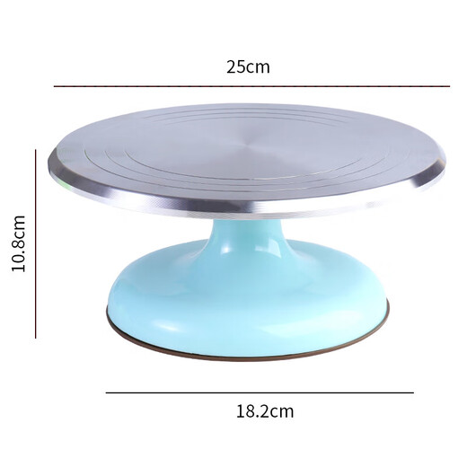 Baijie cake decorating table turntable baking tools aluminum alloy birthday cake household commercial special tools rotating anti-slip 10-inch decorating table