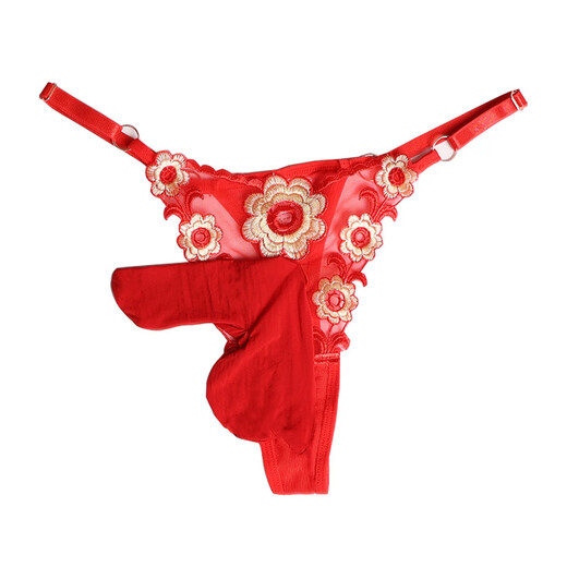 Japanese men's sexy thong jj separated two bedrooms and one living room large size adjustable belt temptation underwear white one size fits all opening 80-160Jin Jin equals 0.5 kg