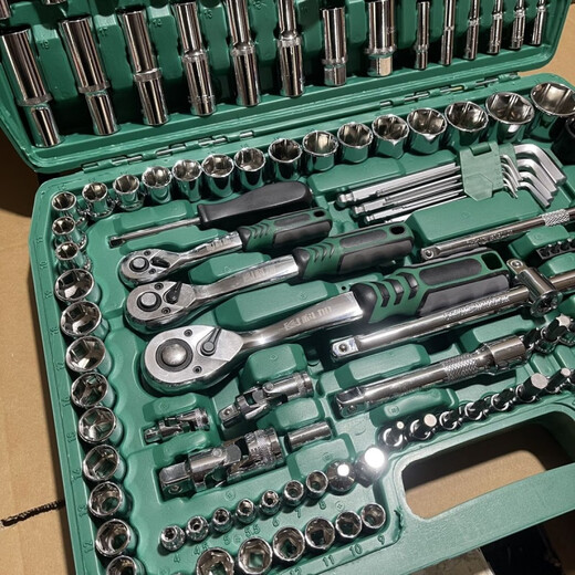 Sailoto socket complete set 150-piece auto repair tool set wrench combination tool repair tools car repair 216-piece set 72 teeth auto repair grade used and replaced with new ones