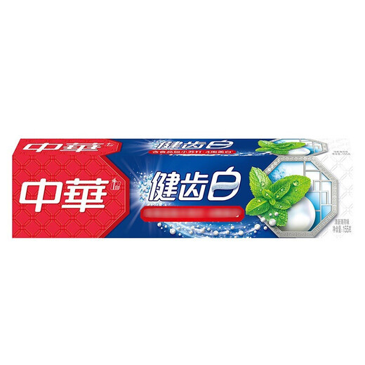中华健齿白牙膏清新薄荷味炫动果香含珍珠岩口腔护理牙齿牙膏清新口气 清新薄荷味155g*2支 中华