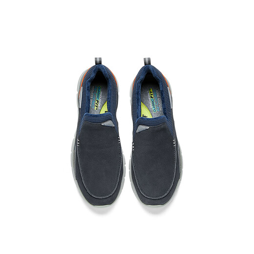 Skechers Herrenschuhe Leichtes Schock-Polstering-Kee-Resistant Business Casual Wanderschuhe Leinwandschuhe Vielseitige einstufige NVY Sea Blue 39.5