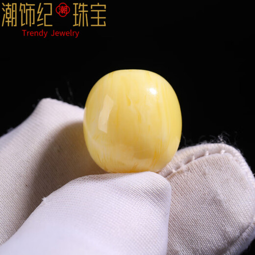 DL 1998 Fat Donglai same style beeswax single bead natural old style barrel beads waist beads with bead top beads bracelet accessories diamond star and moon floating flower barrel beads 16mm/piece