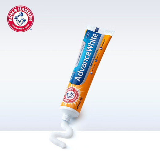 艾禾美（ARM&HAMMER）美国进口小苏打牙膏口腔护理清新口气有效清洁低泡新老包装随机 焕白卓效170g*2支