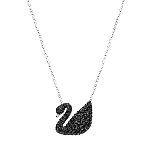 Swarovski SWAN Black Swan Large Silver Chain Women's Necklace Female Birthday Gift Female 5347329