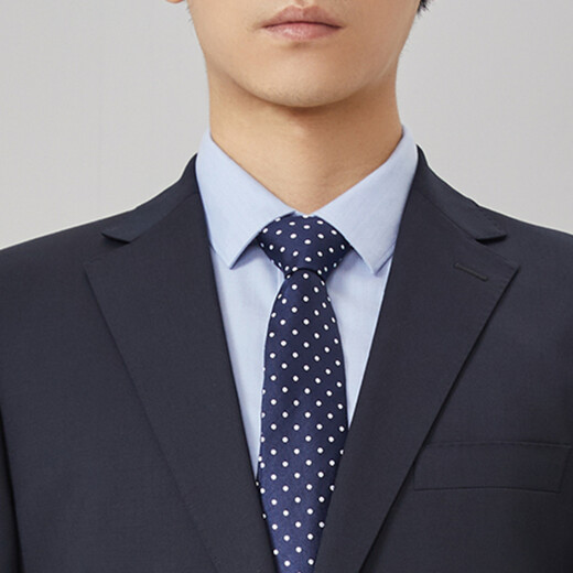 雅戈尔（YOUNGOR）套西上衣男03F1款两粒单排扣外套标准版商务西服羊毛混纺商场同款 藏青 L 175/96A