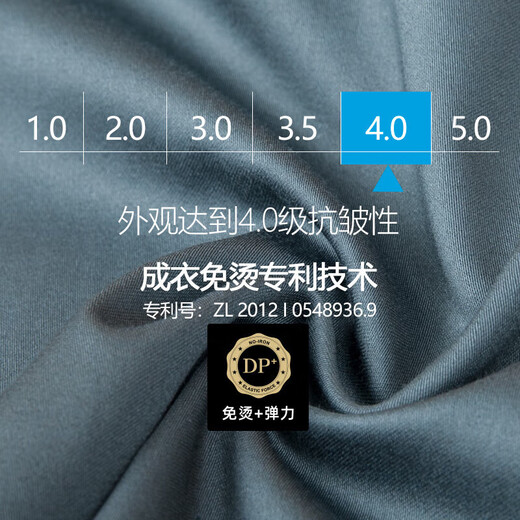 GY雅戈尔长袖衬衫男DP棉质免烫微弹修身墨绿色商务休闲中年男士衬衣墨绿色 38 17084A