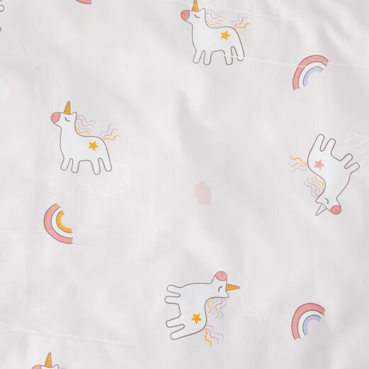 MERCURY Kids Kindergarten Cotton Antibacterial Mattress Cover (Cream Powder/Pink Peach) 60cm 135cm Infant Category A