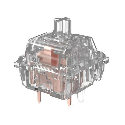 皎月轴全透明PC段落线性轴RGB热插拔客制化机械键盘DIY轴体 线性轴 100颗皎月轴罐装