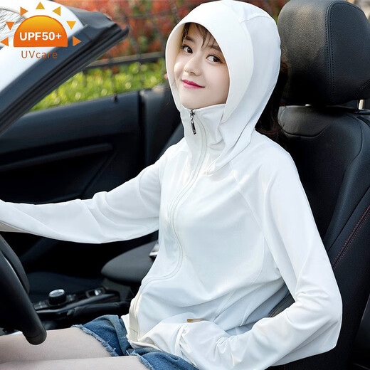DeTING (DETING) sun protection clothes for women 2023 new ice silk sun protection shirt for summer riding thin versatile sun protection clothes for ultraviolet jacket gray average size (80-130Jin [Jin equals 0.5 kg])