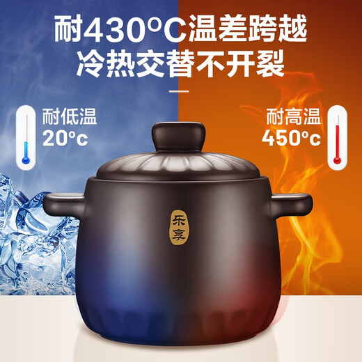 SUPOR casserole soup pot ceramic gas stove casserole pot high temperature resistant stew pot casserole soup stew clay pot double ore fully thickened multi-select (stewed whole chicken) new TB60A1 6L