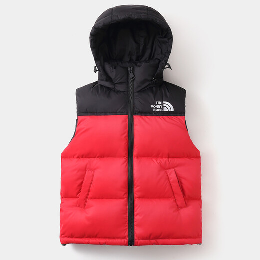 G.duck children's clothing children's cotton vest 2024 autumn and winter boys' outer vest medium and large children's thickened girls' vest black 150 cm