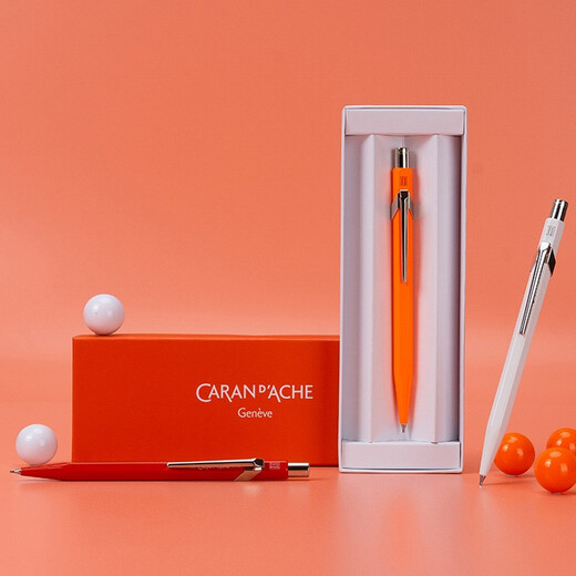 CARAN d ACHE automatic pencil imported pencil anti-break core design drawing pencil 844 red Swiss Qatar