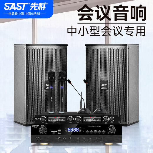 先科 会议室音响套装组合家庭KTV背景音乐培训会议专用设备蓝牙功放壁挂式音箱VD-201/K3V/M-17