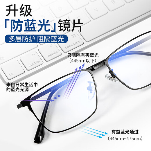 Yupintang Anti-Blue Light Reading Lunes pour hommes et femmes, cadre en titane ultra-léger importé du Japon, objectifs de résine haute définition 8633