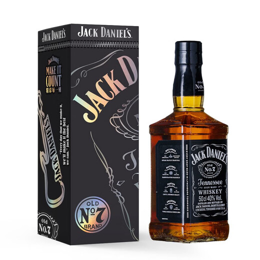 杰克丹尼（Jack Daniels）进口美国洋酒 田纳西州调和型 威士忌 黑标500ml双支礼盒