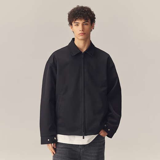 CHINISM CH Jacket Men's Suede Double Zipper Jacket Men's American Casual Retro Business Jacket XV2332B5024