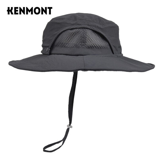 Kenmont outdoor fisherman hat spring and summer hat men's sun protection hat folding breathable mountaineering brim hat km-3261
